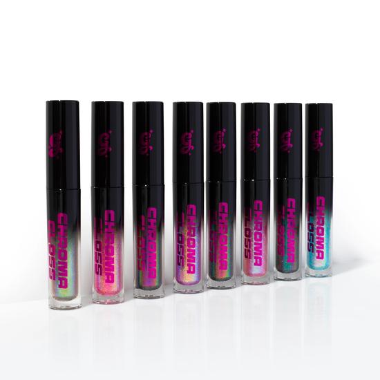 Glisten Cosmetics Chroma Gloss Full Bundle Multichrome Lip Gloss