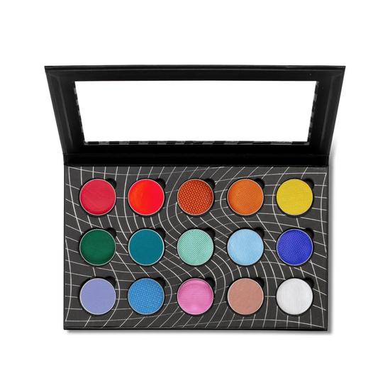 Glisten Cosmetics Matte/UV Rainbow 15 Pan Palette