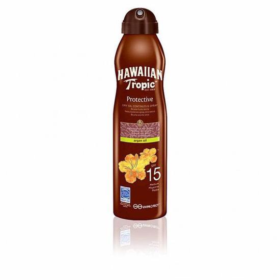 Hawaiian Tropic Protective Dry Oil Continuous Spray Argan Oil SPF 15 177ml