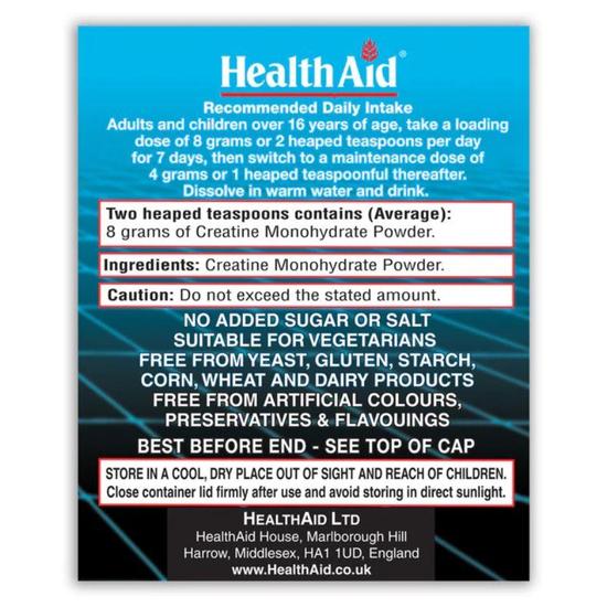 Health Aid Creatine Monohydrate Powder 200g