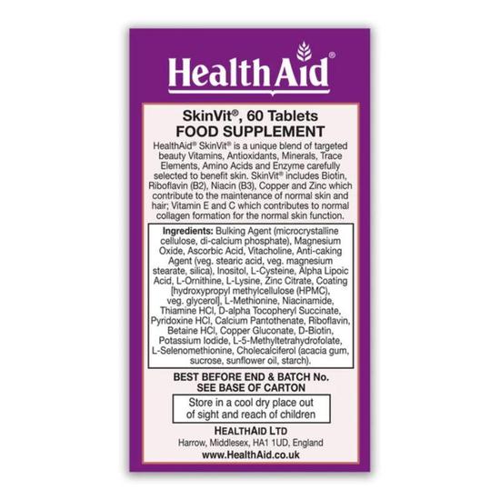 Health Aid SkinVit Tablets 60 Tablets