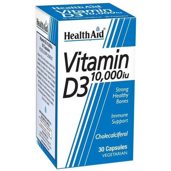 Health Aid Vitamin D3 10, 000iu Vegicaps 30 Vegicaps