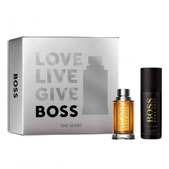 Hugo Boss The Scent For Him Eau De Toilette Gift Set 50ml Eau De Toilette + 150ml Deodorant Spray