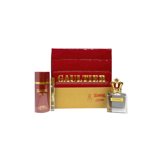 Jean Paul Gaultier Scandal Pour Homme Gift Set 100ml Eau De Toilette + 150ml Deodorant Spray + 10ml Eau De Toilette