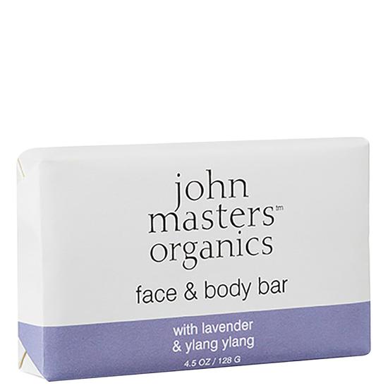 John Masters Organics Face & Body Bar With Lavender & Ylang Ylang 128g