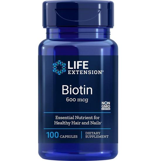 Life Extension Biotin 600mcg Capsules 100 Capsules