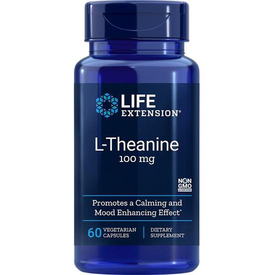 Life Extension L-Theanine 100mg Vegicaps 60 Vegicaps