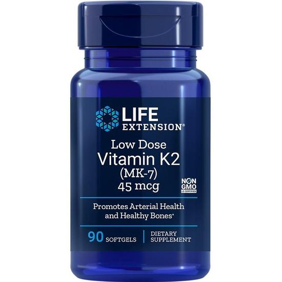 Life Extension Low Dose Vitamin K2 MK-7 45mcg Softgels 90 Softgels
