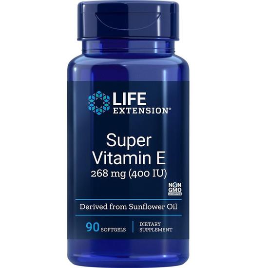 Life Extension Super Vitamin E 400iu Softgels 90 Softgels