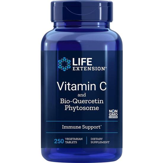 Life Extension Vitamin C & Bio-Quercetin Phytosome Vegitabs 250 Vegitabs