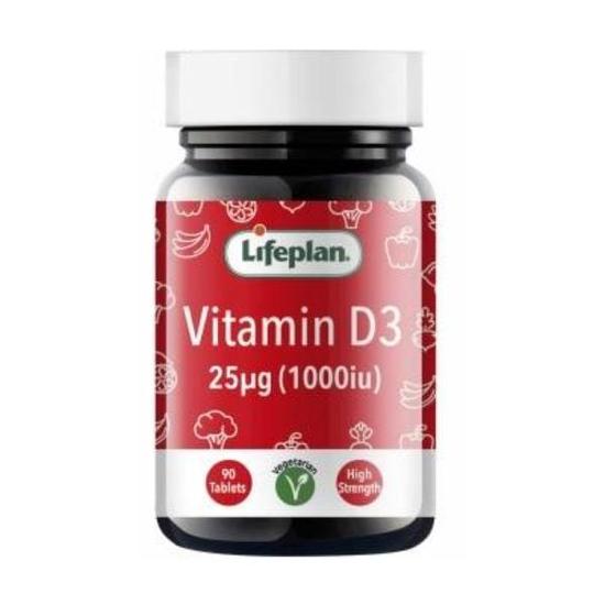 Lifeplan Vitamin D3 1000iu Tablets 90 Tablets