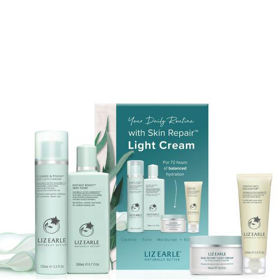 Liz Earle Your Daily Routine With Skin Repair Light Cream Set