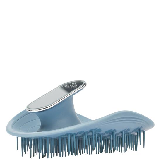 Manta Mirror Hair Brush Blue