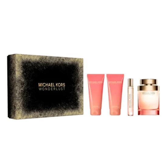 Michael Kors Wonderlust Eau De Parfum Women's Perfume Gift Set 100ml With 100ml Shower Gel, 100ml Body Lotion + 10ml Eau De Parfum