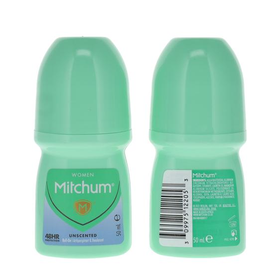 Mitchum 48HR Protection Unscented Roll On 50ml