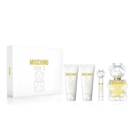 Moschino Toy 2 Eau De Parfum Women's Spray Gift Set 100ml With Shower Gel, Body Lotion & 10ml Eau De Parfum