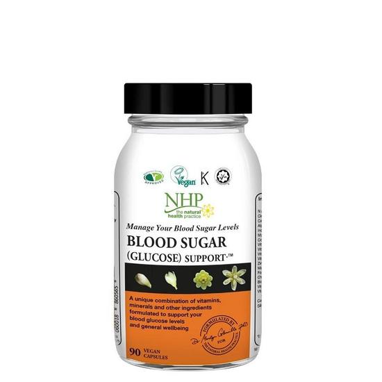 Natural Health Practice NHP Blood Sugar Glucose Support Capsules 90 Capsules