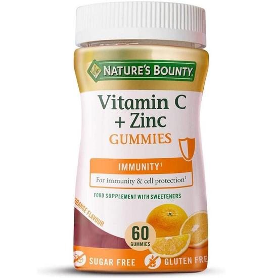Nature's Bounty Vitamin C & Zinc Gummies 60 Gummies