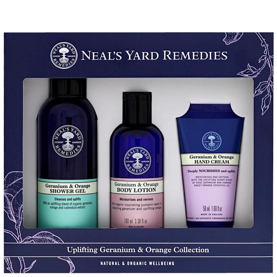 Neal's Yard Remedies Uplifting Geranium & Orange Collection