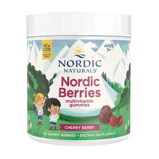 Nordic Naturals Nordic Berries Multivitamin Cherry Berry Gummies 120 Gummies