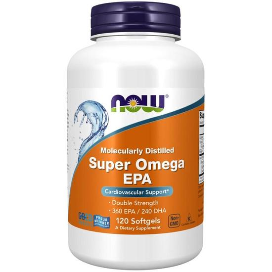 NOW Foods Super Omega EPA Molecularly Distilled Softgels 120 Softgels
