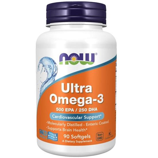 NOW Foods Ultra Omega-3 Softgels 90 Softgels