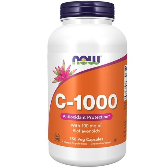 NOW Foods Vitamin C-1000 With 100mg Bioflavonids Capsules 250 Capsules