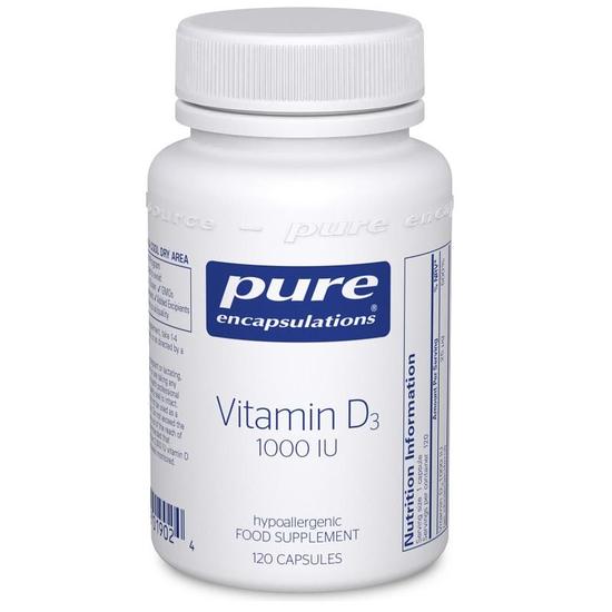 Pure Encapsulations Vitamin D3 1000iu Capsules 120 Capsules