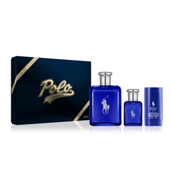 Ralph Lauren Polo Eau De Toilette Men's Aftershave Gift Set Spray 125ml + 75g Roll On Deodorant + 40ml Eau De Toilette
