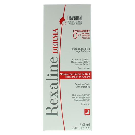 Rexaline Derma Night Mask-In-Cream Sensitive Skin Age Defence 3ml