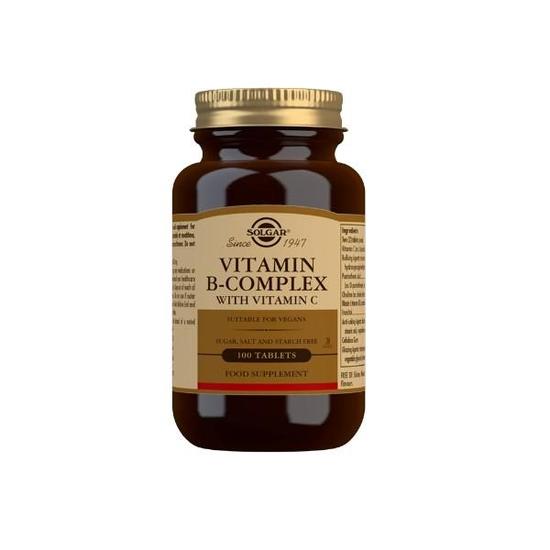 Solgar Vitamin B-Complex With Vitamin C Tablets 100 Tablets