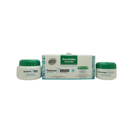 Somatoline Cosmetic 7 Nights Ultra Intensive Slimming Treatment Set 400ml Reducing Body Gel + 350g Sea Salt Body Scrub