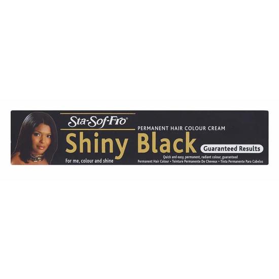 Sta-Sof-Fro Shiny Black Permanent Hair Colour Cream Tube 25ml