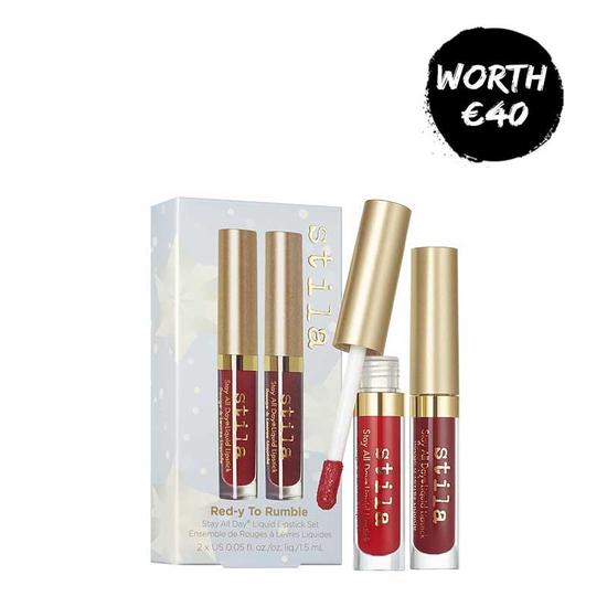 Stila Red-y To Rumble Liquid Lipstick Duo Gift Set