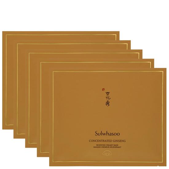 Sulwhasoo Concentrated Ginseng Renewing Creamy Mask 5 x 18g