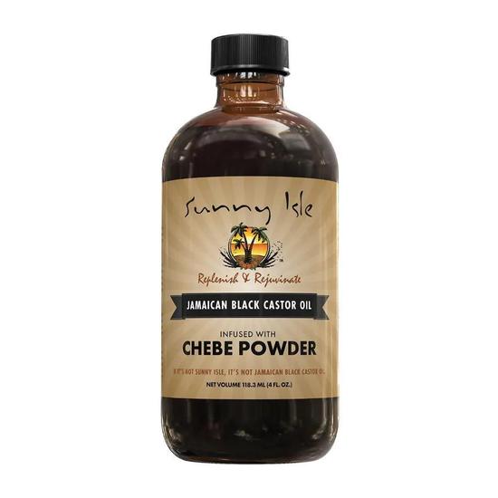 Sunny Isle Jamaican Black Castor Oil Infused With Chebe Powder 4oz