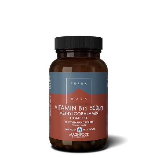 Terranova Vitamin B12 500ug Complex Vegicaps 50 Vegicaps