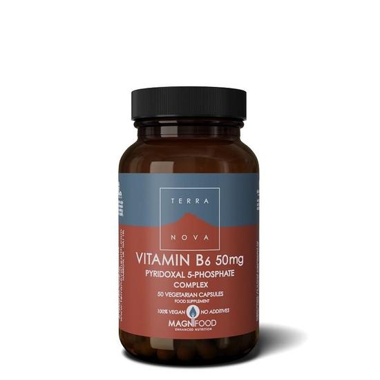 Terranova Vitamin B6 50mg P-5-P Vegicaps 50 Vegicaps