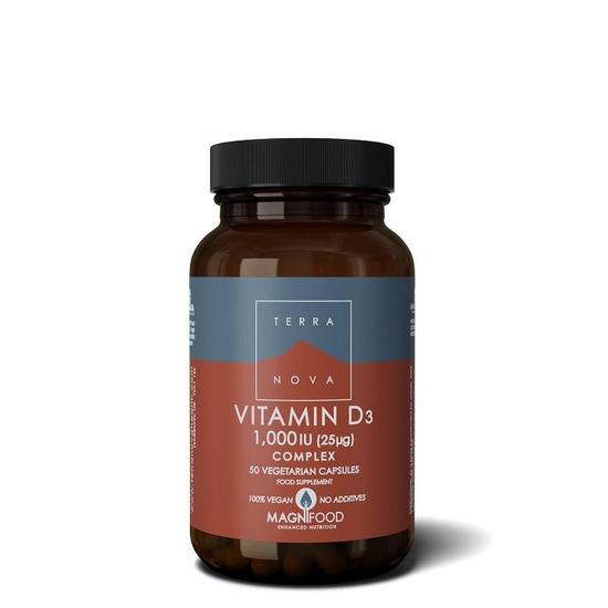 Terranova Vitamin D3 1000iu Complex Vegicaps 50 Vegicaps