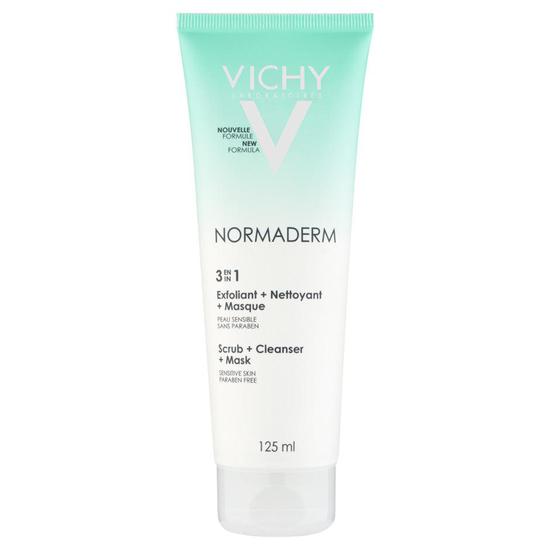Vichy Normaderm 3-In-1 Mask, Scrub & Cleanser 125ml