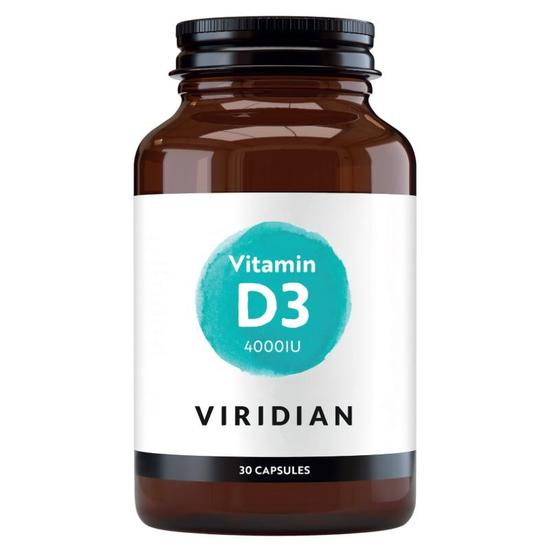 Viridian Vitamin D3 4000IU Veg Capsules 30 Capsules