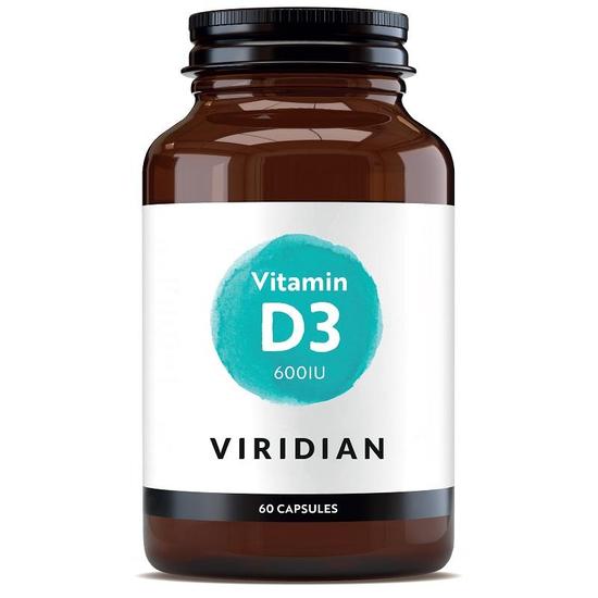 Viridian Vitamin D3 600iu Capsules 60 Capsules