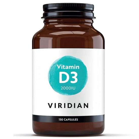 Viridian Vitamin D3 Vegan 2000iu Capsules 150 Capsules