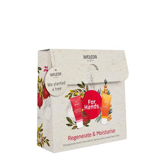 Weleda Regenerate & Moisturise Gift Set 2 x 50ml Hand Creams