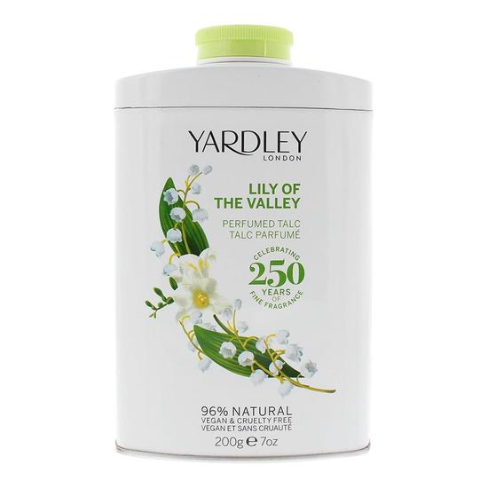 Yardley Lilly Of The Valley Perfumed Talc For Her 200 g