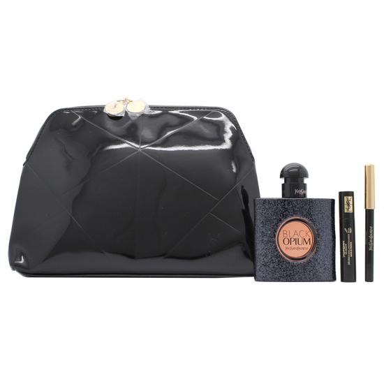 Yves Saint Laurent Black Opium Gift Set 50ml Eau De Parfum + 10ml Eau De Parfum + Mini Rouge Pur Couture Lipstick Rouge Muse