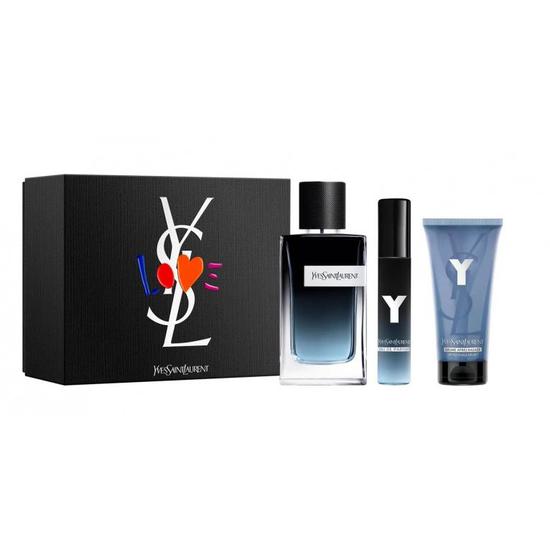 Yves Saint Laurent Y Men Gift Set 100ml + 10ml Eau De Parfum + 50ml Balm