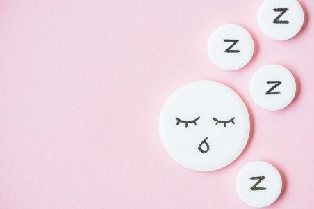 pink background with white z symbols