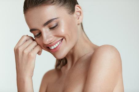 Woman With Fresh Natural Facial Makeup