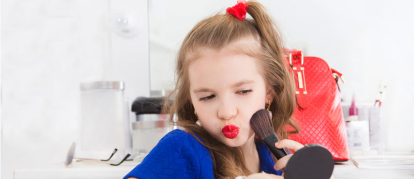 Young Girl Doing Makeup